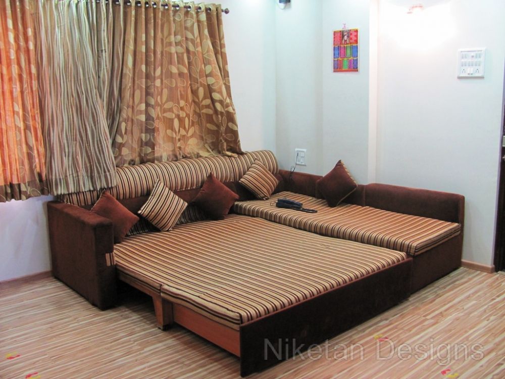 Niketan's sofa cum bed design